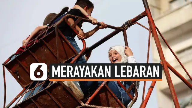 VIDEO: Keceriaan Anak-Anak Suriah Rayakan Idul Fitri di Taman Bermain Darurat