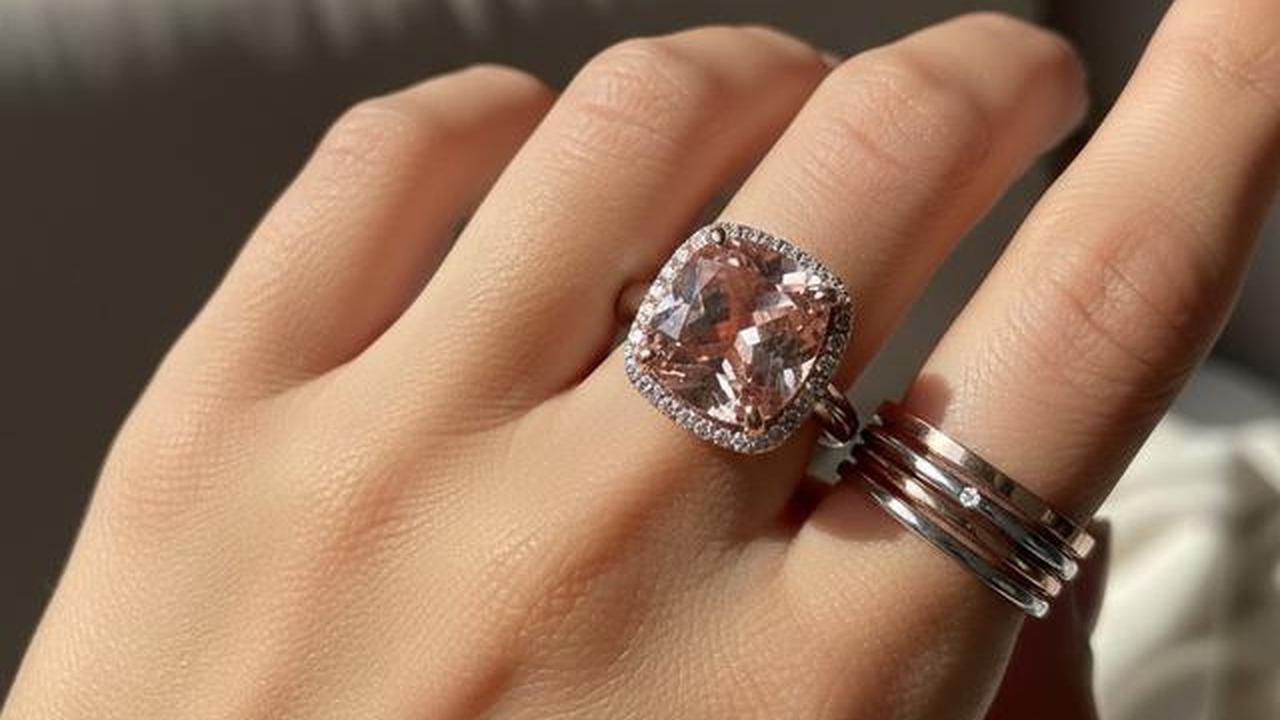 10 Model Cincin Emas Batu Morganite Tren 2026, Intip Desainnya