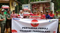 Pertamina salurkan bantuan logistik tahap 2 untuk korban tsunami Banten. (foto: dok. Pertamina)