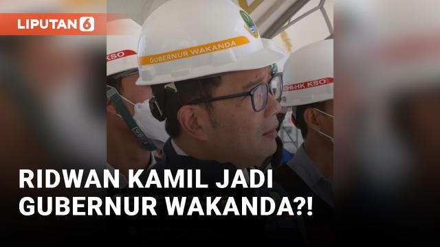 Ridwan Kamil Kedapatan Gunakan Helm Gubernur Wakanda