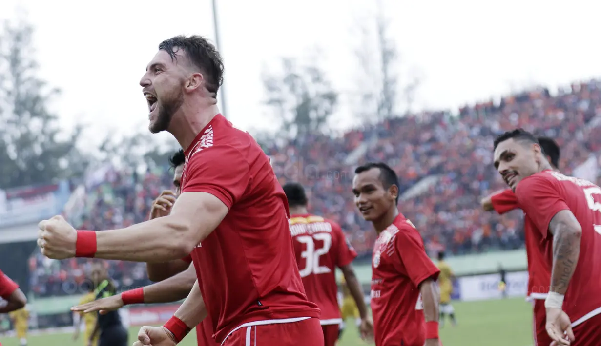Marko Simic merupakan pemain sepakbola berposisi striker yang berasal dari Kroasia. (Bola.com/M Iqbal Ichsan)