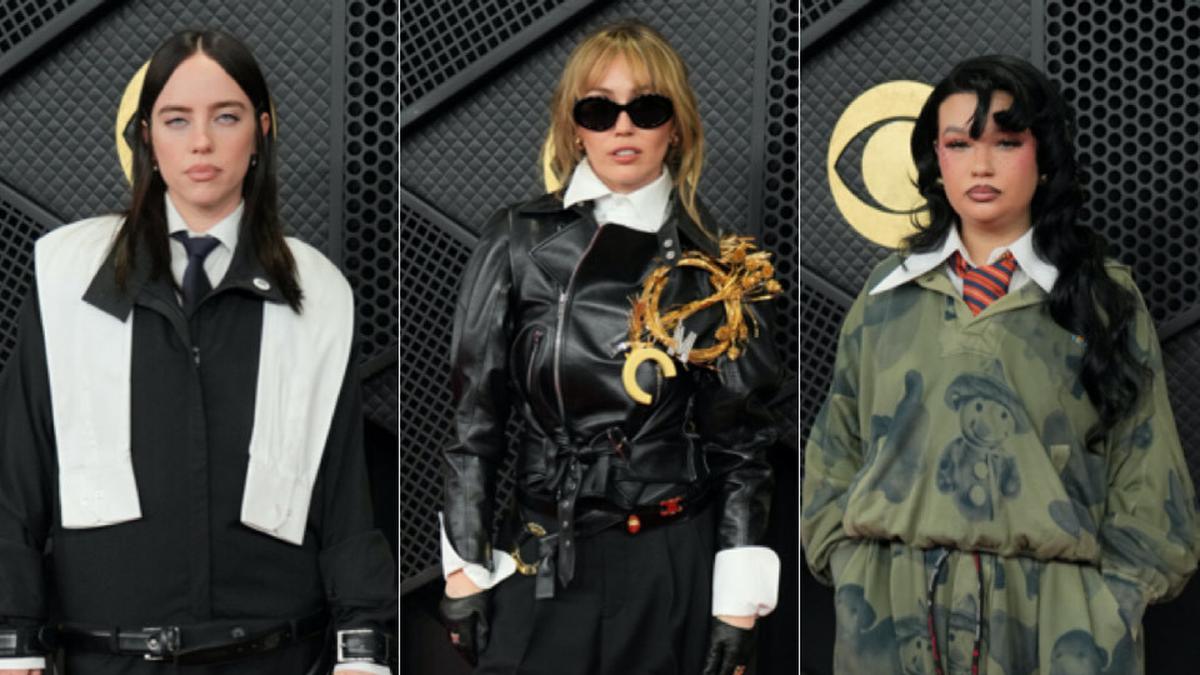 Tanpa Gaun Elegan, Billie Eilish, Miley Cyrus, dan Lola Young Bergaya Edge Pakai Jaket Dipadukan Celana di Karpet Merah Grammy Awards 2026