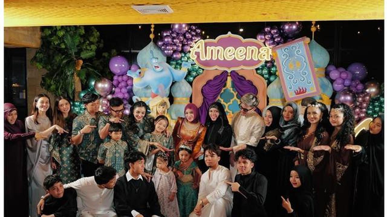 6 Potret Keluarga Besar Ameena di Perayaan Ultah ke-4, Krisdayanti hingga Ashanty