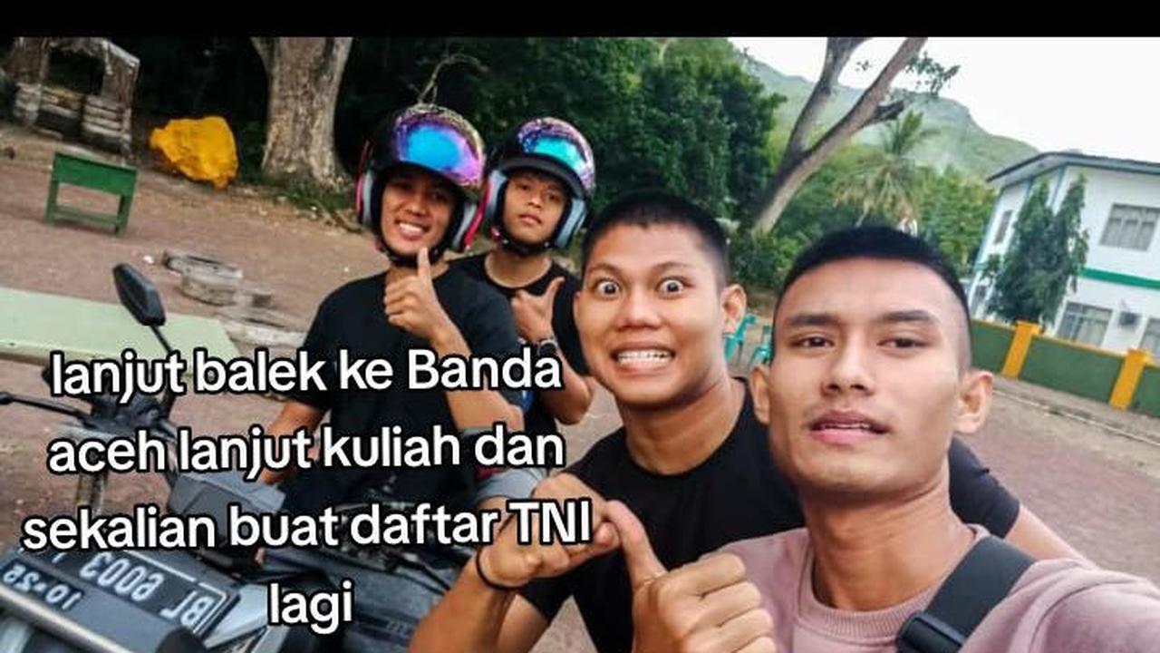Ia lantas kembali ke Banda Aceh untuk melanjutkan kuliah. Selain itu, Ia juga masih bertekad untuk masuk menjadi seorang prajurit TNI.<br>