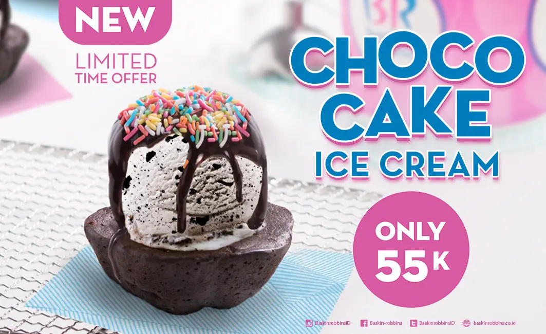 Choco Cake Ice Cream, varian es krim terbaru dari Baskin Robbins.