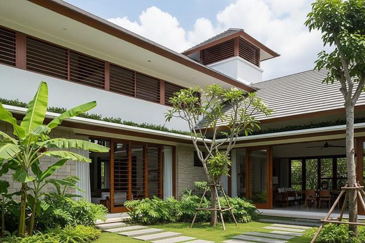 12 Desain Rumah Minimalis Sejuk Nyaman Tanpa AC di Iklim Tropis, Anti Gerah &amp; Hemat Listrik
