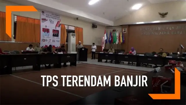 150 TPS terendam banjir di Kabupaten Bandung dan Indramayu. KPU Jawa Barat akan lakukan relokasi.