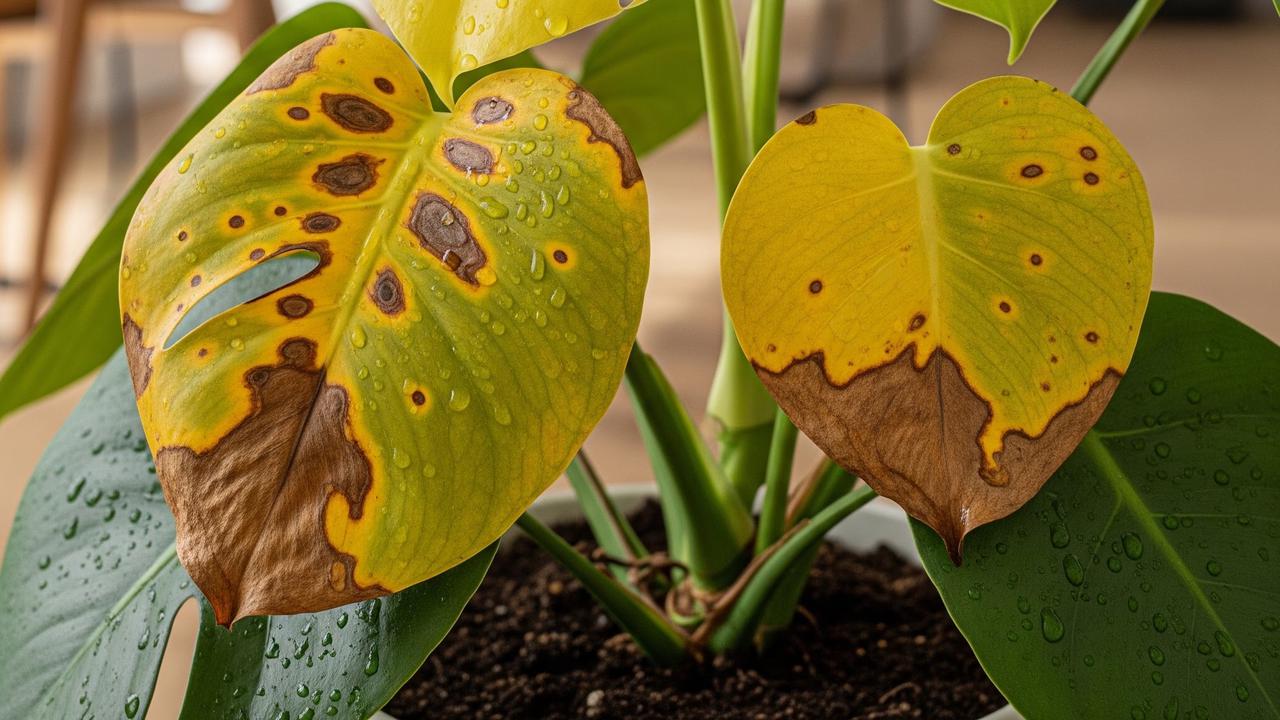 Tanda Monstera Kelebihan Air yang Sering Disalahartikan (AI Generated)