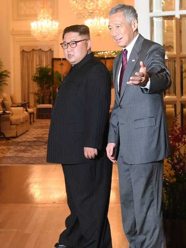 Pertemuan Kim Jong-un dan Perdana Menteri Singapura