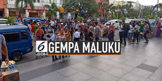 VIDEO: Kepanikan Warga Ternate saat Gempa Maluku Utara