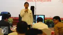 Menteri PANRB, Yuddy Chrisnandi Saat menjadi pembicara di Talk Show yang diadakan Kemenkumham, Jakarta, Senin (22/2). Talk Show yang di adakan ini bertujuan untuk kemanfaatan Hukum yang berkepastian untuk kedepan. (Liputan6.com/Helmi Afandi)