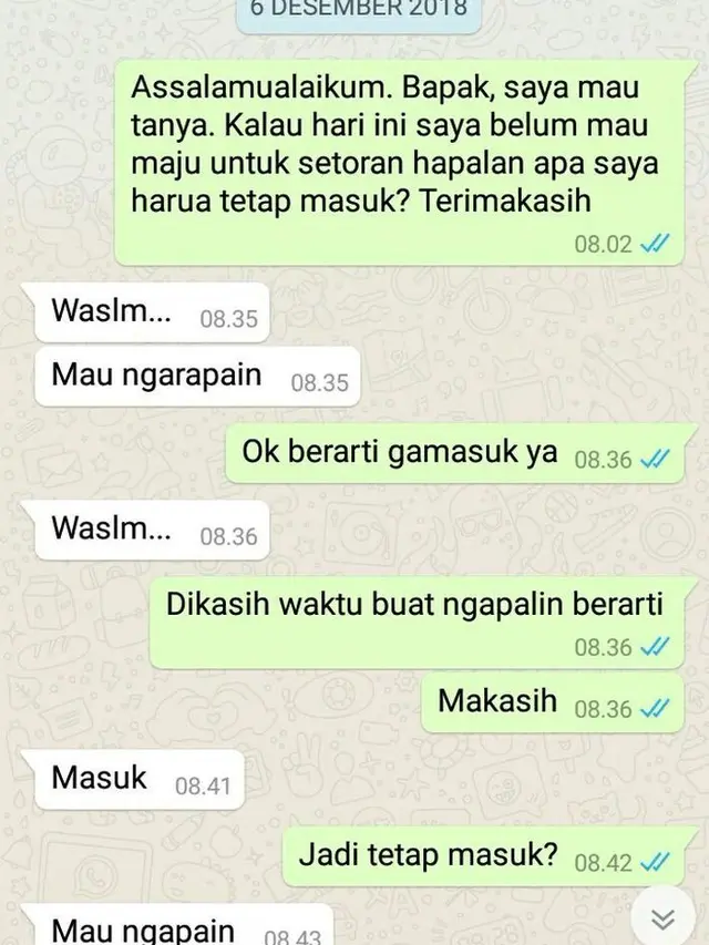Chat Kocak Guru dan Murid Ini Bikin Tepuk Jidat