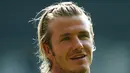 9. David Beckham - Pemain flamboyan yang menjadi trensetter di setiap penampilan diluar lapangan. Di dalam lapangan pun Beckham berhasil menggondol banyak trofi bergengsi bersama klubnya saat itu Manchester United.(AFP/Paul Marriott)