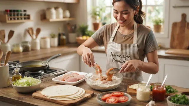Membuat Chicken Snack Wrap