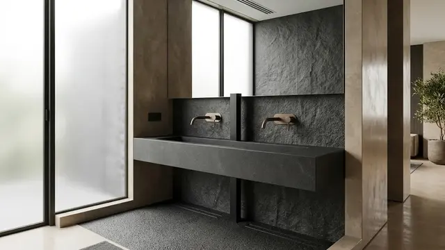 Tempat Wudhu Kontemporer Bergaya Wastafel