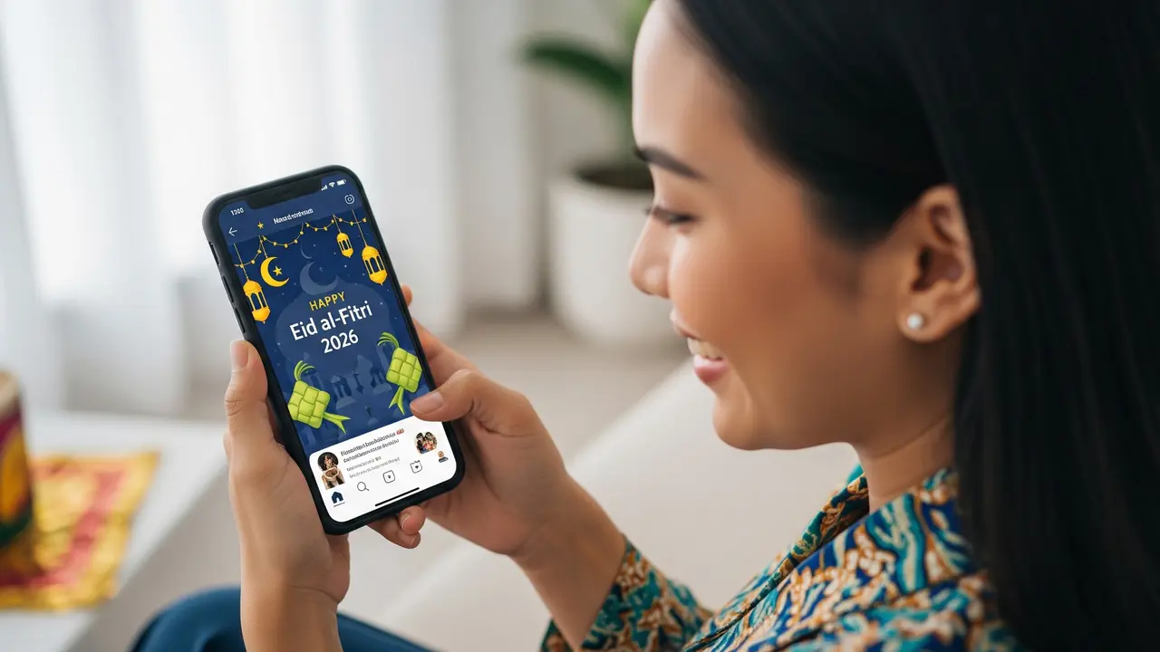 Ilustrasi Kata-Kata Idul Fitri 2026/Gemini AI