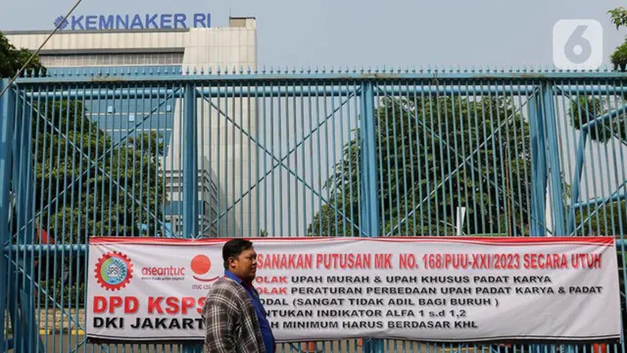 Desak Pengupahan Tak Pakai PP 51/2023, Buruh Berunjuk Rasa di Kemnaker