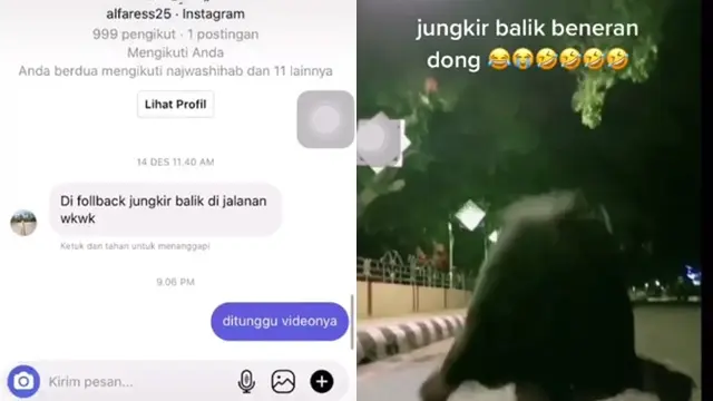Viral Pria Ini Tepati Janji Jungkir Balik Setelah Pesannya Dibalas, Bikin Ngakak