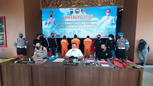 Jumpa press Polda Kaltim