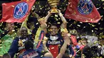Paris Saint-Germain menjuarai Piala Liga Perancis Sabtu (19/4/2014) (AFP Photo/Franck Fife).