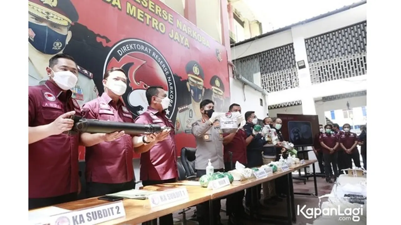 6 Potret Barang Bukti yang Diamankan Bersama Jeff Smith, Jenis Narkoba Berbahaya