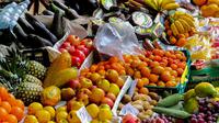 Ilustrasi buah-buahan di pasar (pixabay)