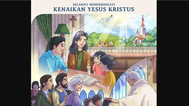 Melalui akun sosial media Instagram pribadinya, Presiden Joko Widodo (Jokowi) mengucapkan Selamat Memeringati Hari Kenaikan Yesus Kristus untuk umat Kristiani Indonesia.