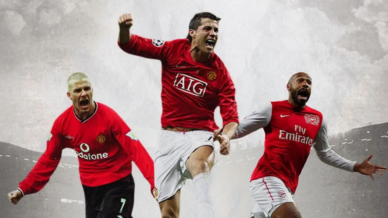 Ilustrasi Pemain - David Beckham, Cristiano Ronaldo, Thierry Henry