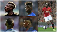 Gelandang Manchester United, Paul Pogba, dikenal sebagai sosok yang kerap gonta-ganti gaya rambut dengan model yang unik. Berikut gaya rambut pria Prancis ini dari masa ke masa. (AFP)