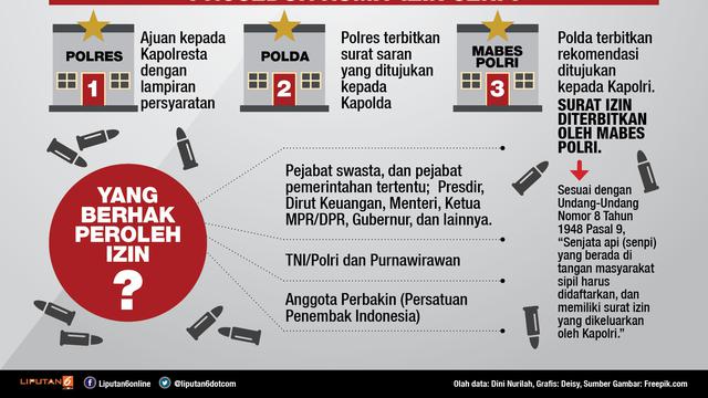 Infografis Kepemilikan Senjata Api