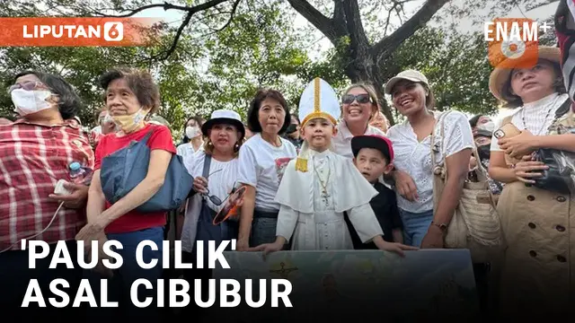 'Paus Cilik' Sambut Kehadiran Paus Fransiskus di Gereja Katedral