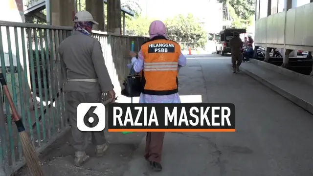 VIDEO: Razia Masker, PNS dan Petugas Kebersihan Terjaring Tidak Memakai Masker