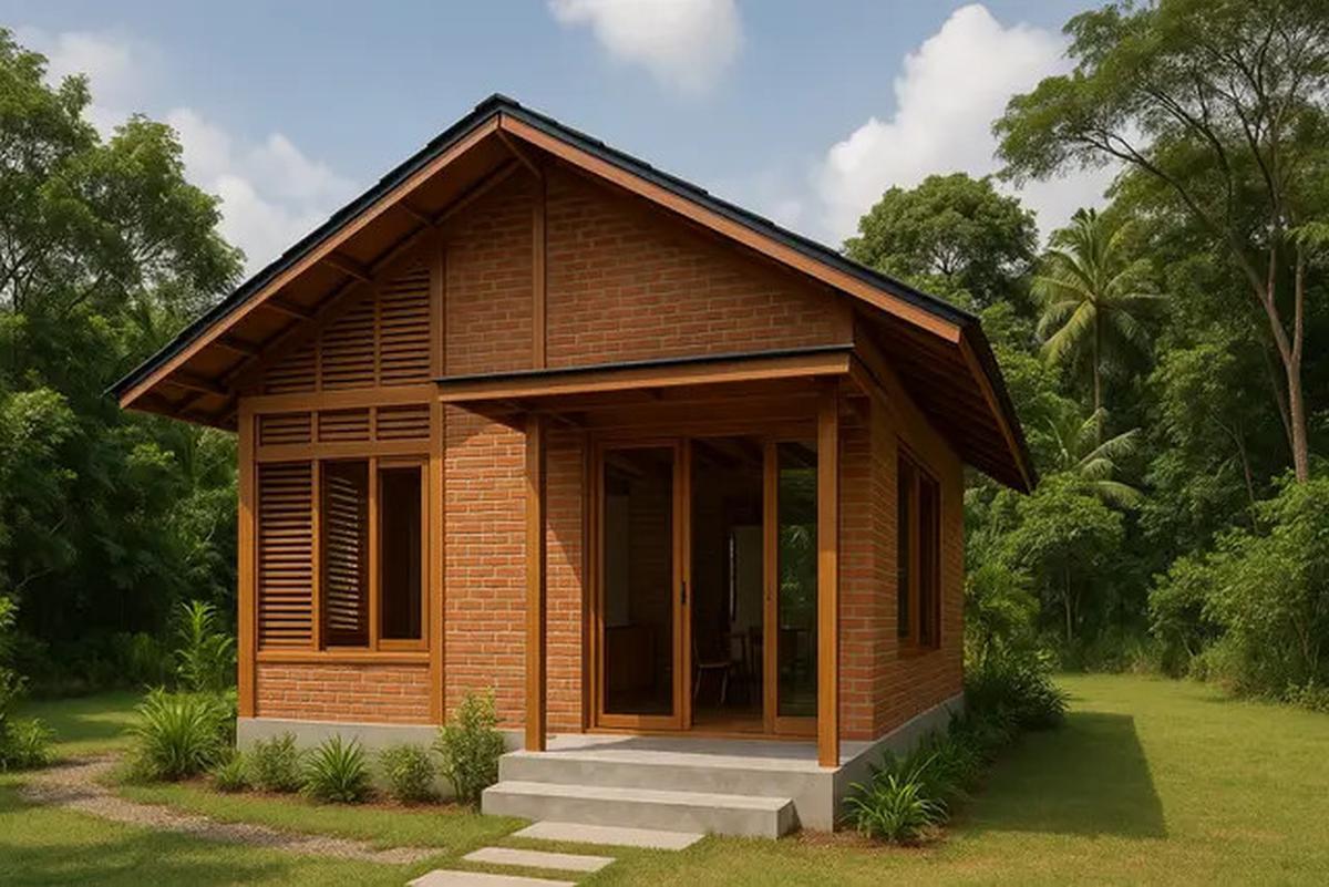 8 Model Rumah Kecil Tapi Cantik 5x7 Meter dari Bata Ekspos dan Kayu, Sederhana Tapi Bikin Betah