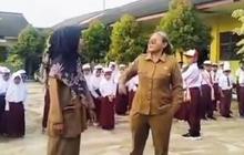 Viral Video Guru di Lampung Marah Hingga Ancam Cekik Murid saat Upacara