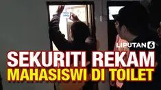 Aksi asusila dilakukan seorang petugas sekuriti di sebuah kampus di Makassar. Pelaku merekam 2 orang mahasiswi yang sedang berada di dalam bilik toilet.