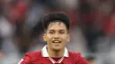 <p>Selebrasi pemain Timnas Indonesia, Witan Sulaiman setelah menjebol gawang Kamboja dalam laga Grup A Piala AFF 2022 antara Timnas Indonesia melawan Timnas Kamboja yang berlangsung di Stadion Utama Gelora Bung Karno (SUGBK), Jumat (23/12/2022). (Bola.com/Bagaskara Lazuardi)</p>