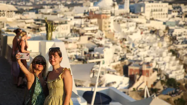 Pulau Santorini Yunani