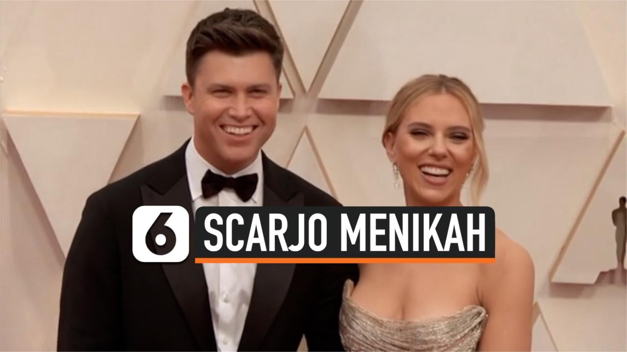 VIDEO: Scarlett Johansson dan Colin Jost Resmi Menikah