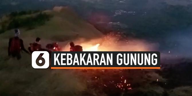 VIDEO: Kebakaran Lereng Gunung Penanggungan Mojokerto