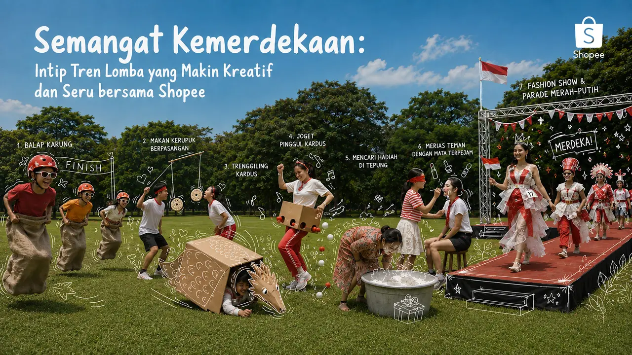 Lomba 17-an Makin Kreatif, Rayakan Semangat Kemerdekaan dengan Cara yang Lebih Seru Bersama Shopee