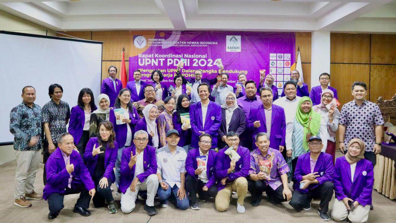 Pengurus Besar Perhimpunan Dokter Hewan Indonesia (PB PDHI) menyelenggarakan Rapat Koordinasi Nasional (RAKORNAS) Unit Peminatan Non-Teritorial (UPNT) (Istimewa)