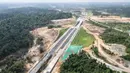 Duplikasi Jembatan Pulau Balang bentang pendek memiliki empat pilar di zona laut dan empat pilar di zona darat. (Foto: AFP)