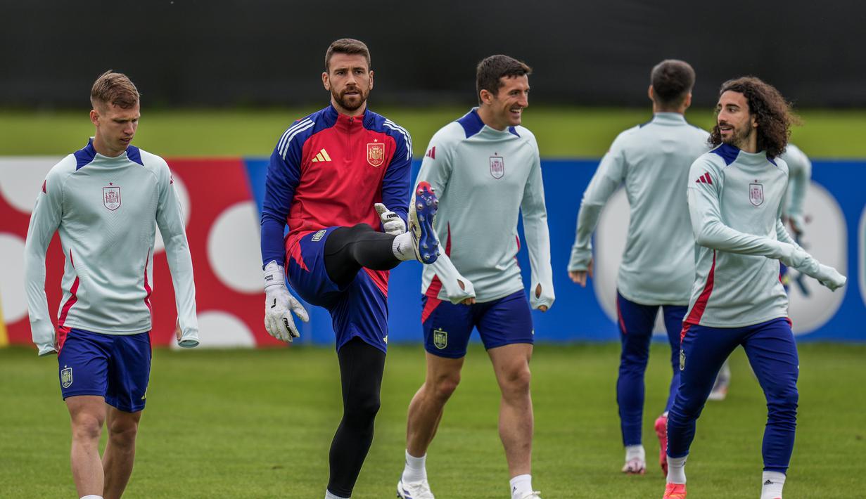 Karena persaingan yang sengit di Grup B, Spanyol harus memulai petualangan di Euro 2024 dengan kemenangan. La Furia Roja bertekad mengalahkan Kroasia. (AP Photo/Manu Fernandez)