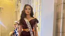 Fabienne memanfaatkan partisipasinya di ajang Miss Universe 2023 untuk memperkenalkan pakaian tradisional Indonesia. [@fabienne_fng]