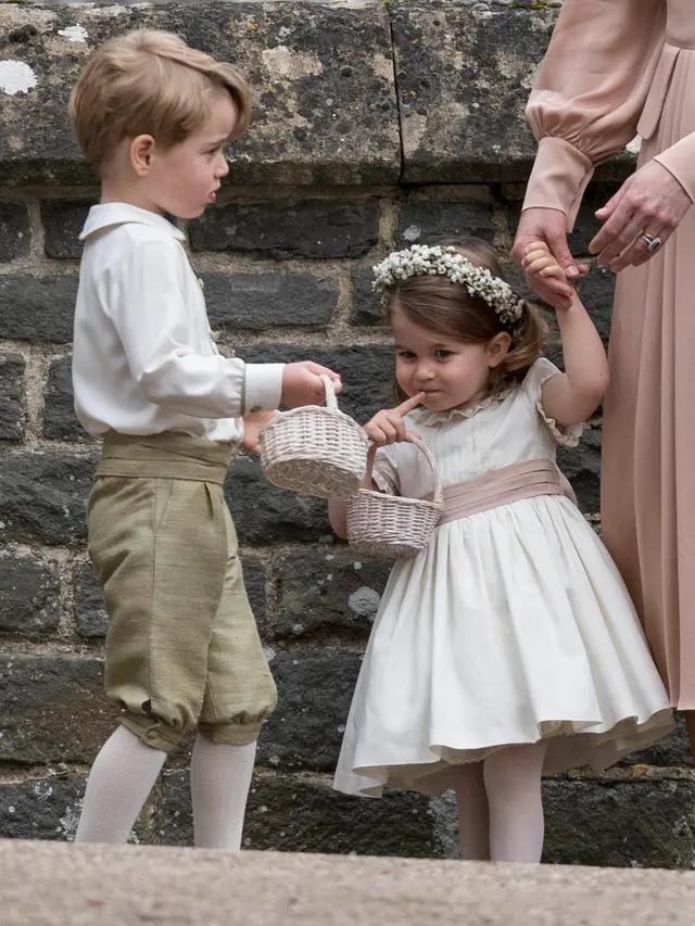 20170520-Pangeran George dan Putri Charlotte di Pernikahan Pippa Middleton-AP