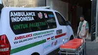 Donasi ambulans untuk Palestina dari NPC. (Istimewa)