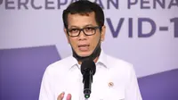 Menteri Parekraf Wishnutama Kusubandio menegaskan, rasa aman, sehat, dan nyaman dibukanya kembali pariwisata menjadi penting di tengah COVID-19 saat konferensi pers di Graha BNPB, Jakarta, Senin (22/6/2020). (Dok Badan Nasional Penanggulangan Bencana/BNPB)