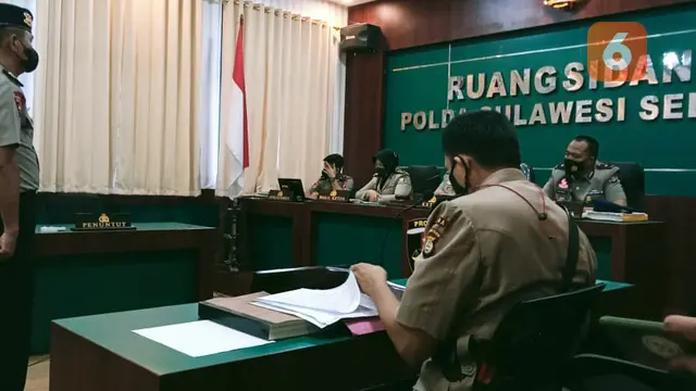 Sidah etik Eks Bendahara Brimob Polda Sulsel (Liputan6.com/Eka Hakim)