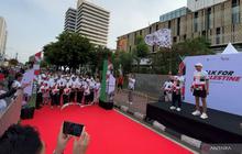 Kemlu RI Gaungkan Solidaritas Palestina Melalui 'Walk for Palestine' di CFD Jakarta