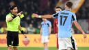 Sebagai pemain, Ciro Immobile telah merasakan diganjar 58 kartu kuning dan 2 kartu merah oleh wasit sepanjang kariernya di level klub dan timnas. (AFP/Vincenzo Pinto)